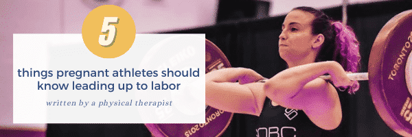 pregnant athletes and labor