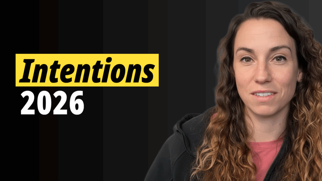 Intentions vs New Year’s resolutions focused on performance, mental health, and sustainable habits