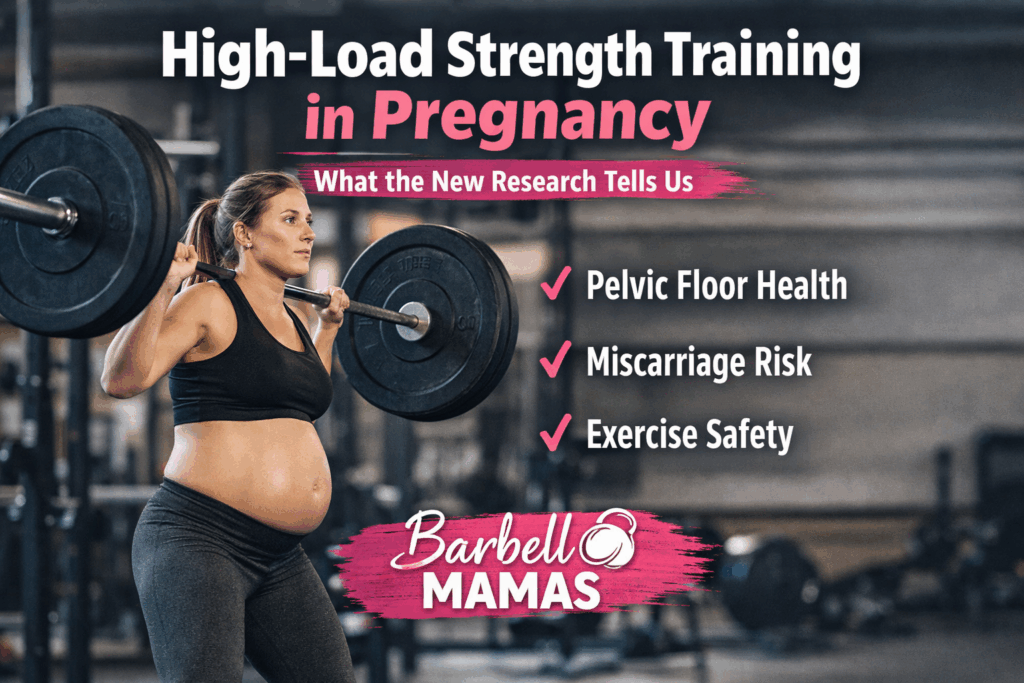 High load resistance training in pregnancy