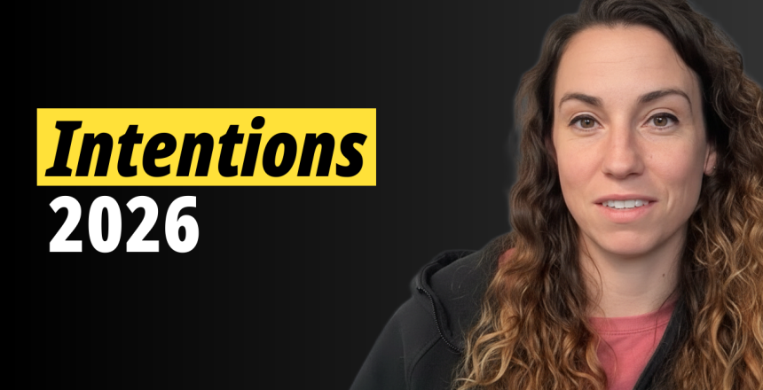 Intentions vs New Year’s resolutions focused on performance, mental health, and sustainable habits